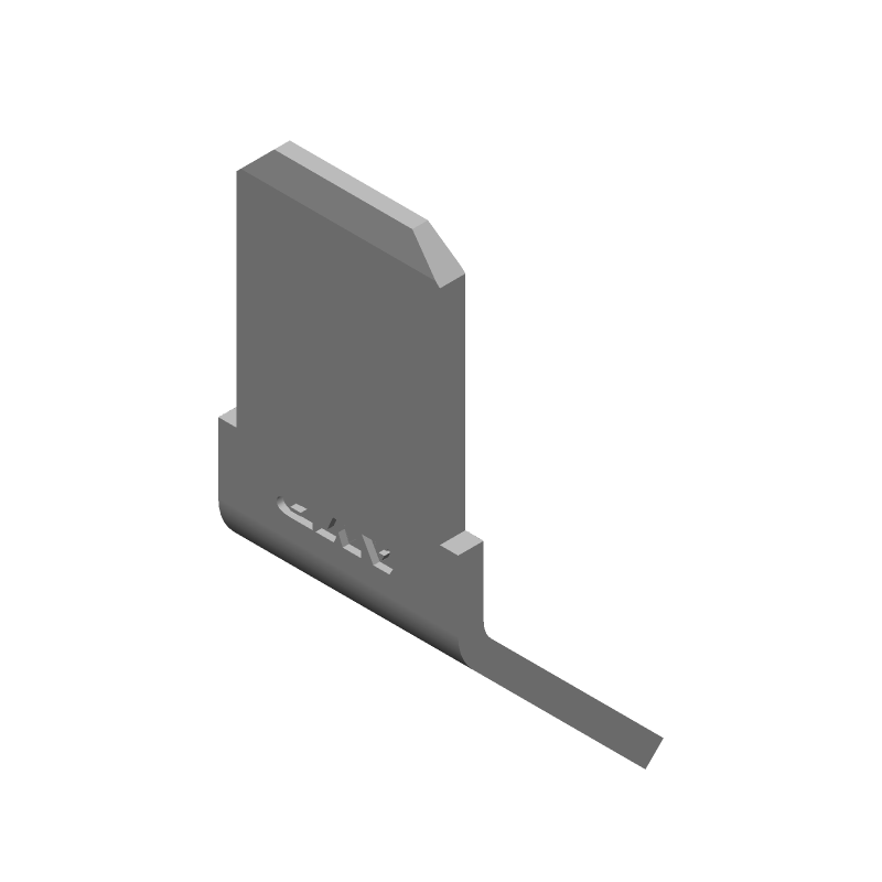 Faston Terminal Block, Male, Brass, Tin Plated, 6.35mm Tab