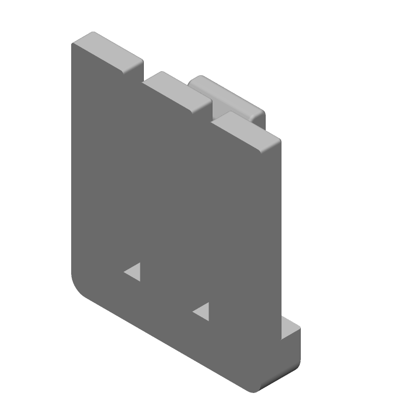 Connector Accessories Retainer Straight Nylon 6/6 Black Bag