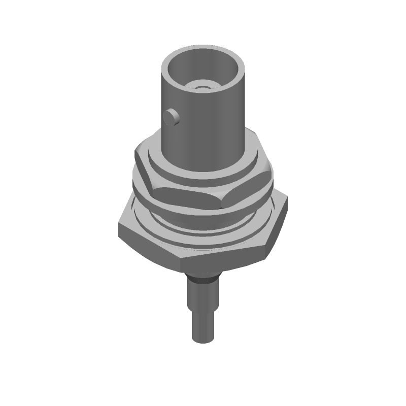 BNC RF Connector 4GHz 50R Crimp ST Panel Mount F Gold