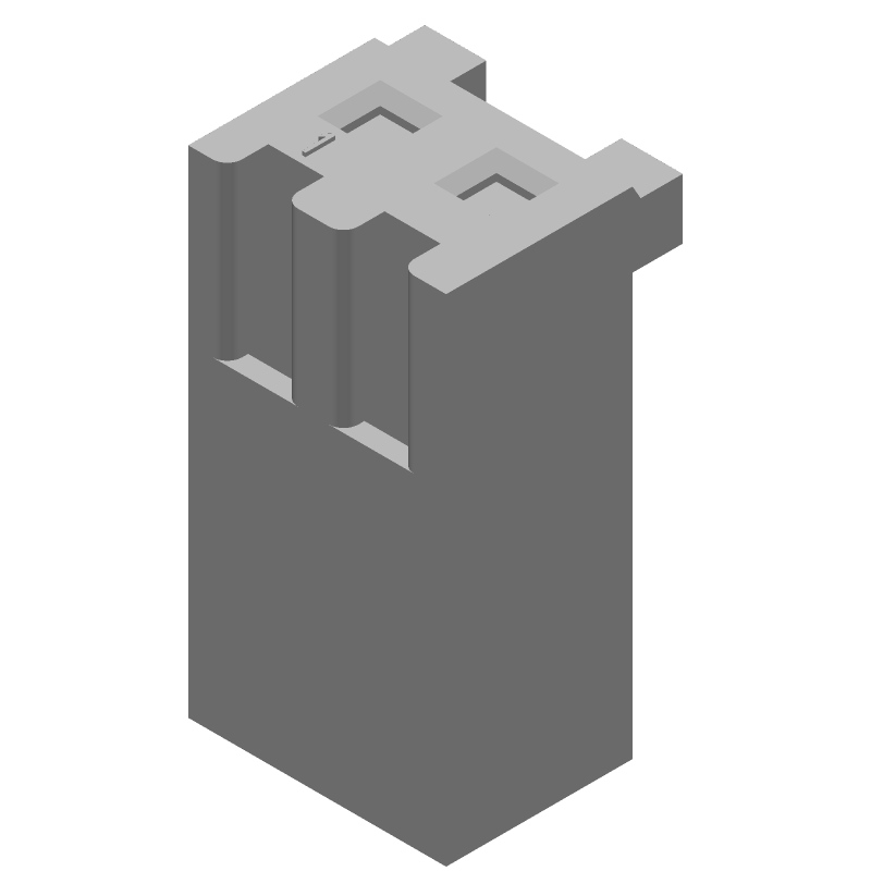 2P 0.156" Wire-to-Board Header, 10A, 250V, UL94 V-0