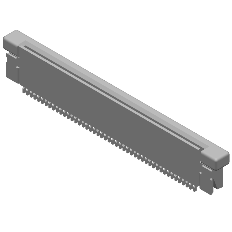 47 Pos 0.5mm FPC Connector, ZIF, RA, SMD, 250V