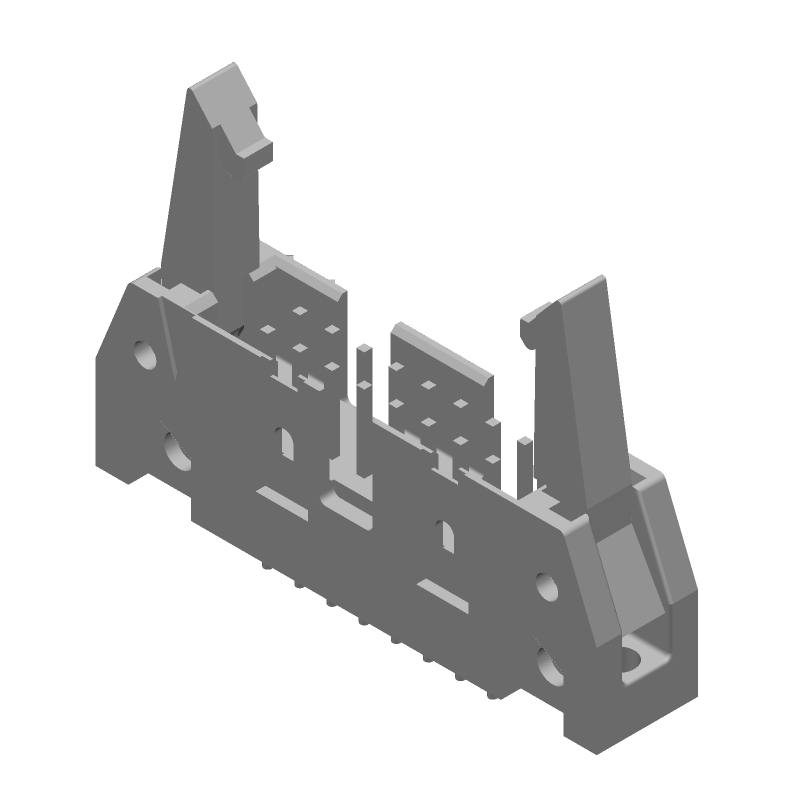 16P 2.54mm Pitch Male Header, Vertical, 1A, Gold Contact