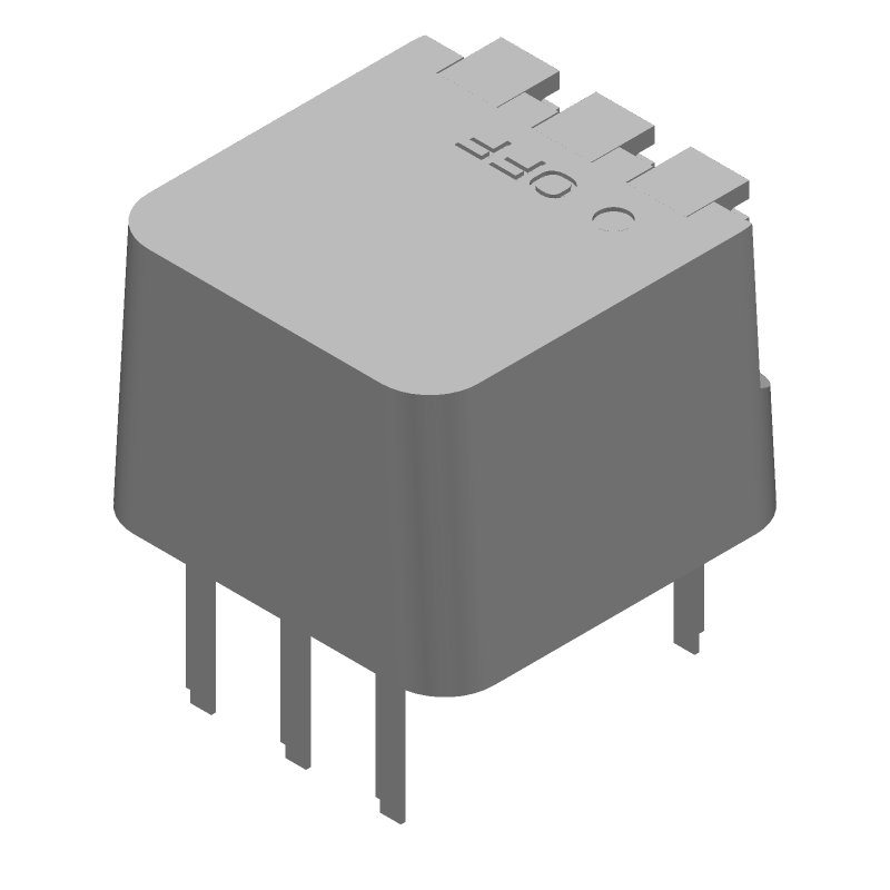 3 Pos Rotary DIP Switch, 1.5A, Gold/Nickel, Through Hole