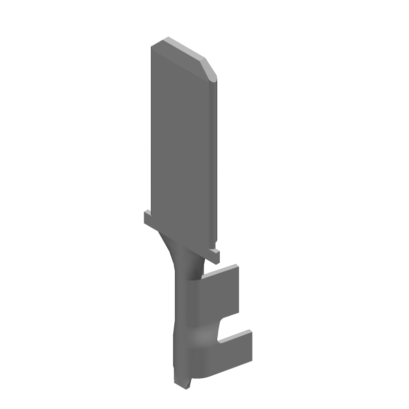 Quick Disconnect Terminal, 13-17AWG, Brass, Tin Plated, Insulated