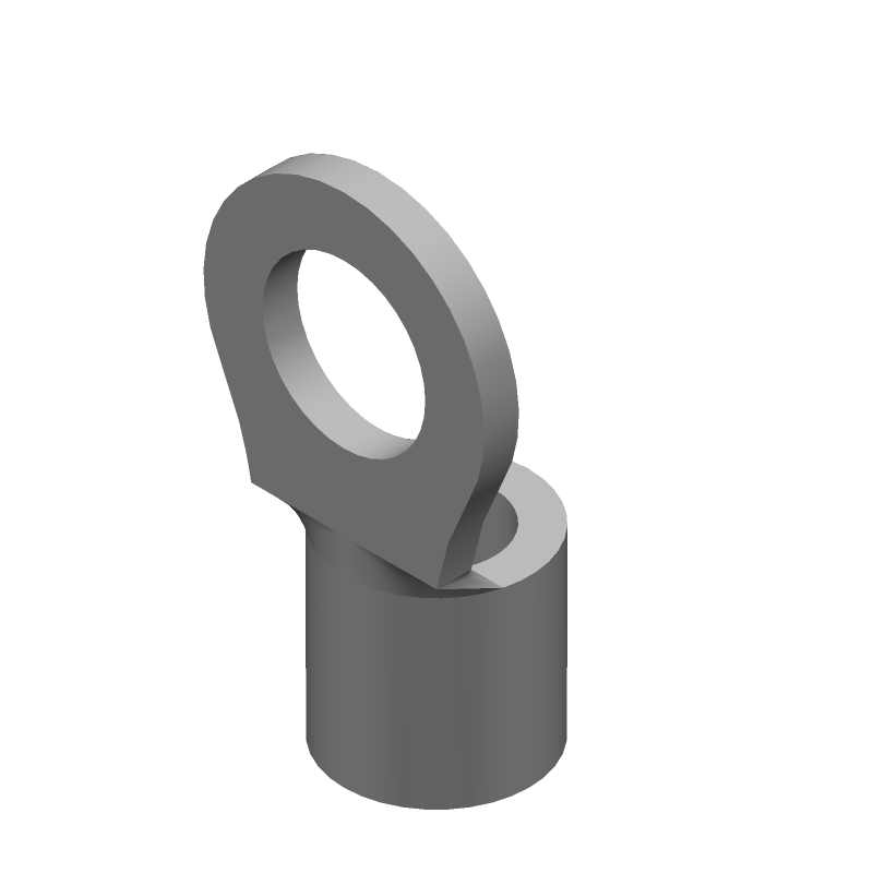 Ring Terminal, 14-16AWG Copper, Tin Plated, Crimp