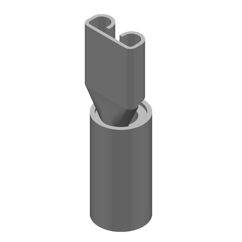 Female Receptacle Terminal, 10-11AWG, 300V, Tin Plated Bronze
