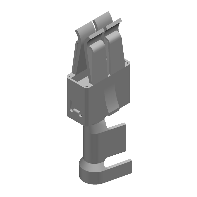 Power Contact, Female, Crimp, 40A, 13-17AWG, Silver, Copper/Ferrite