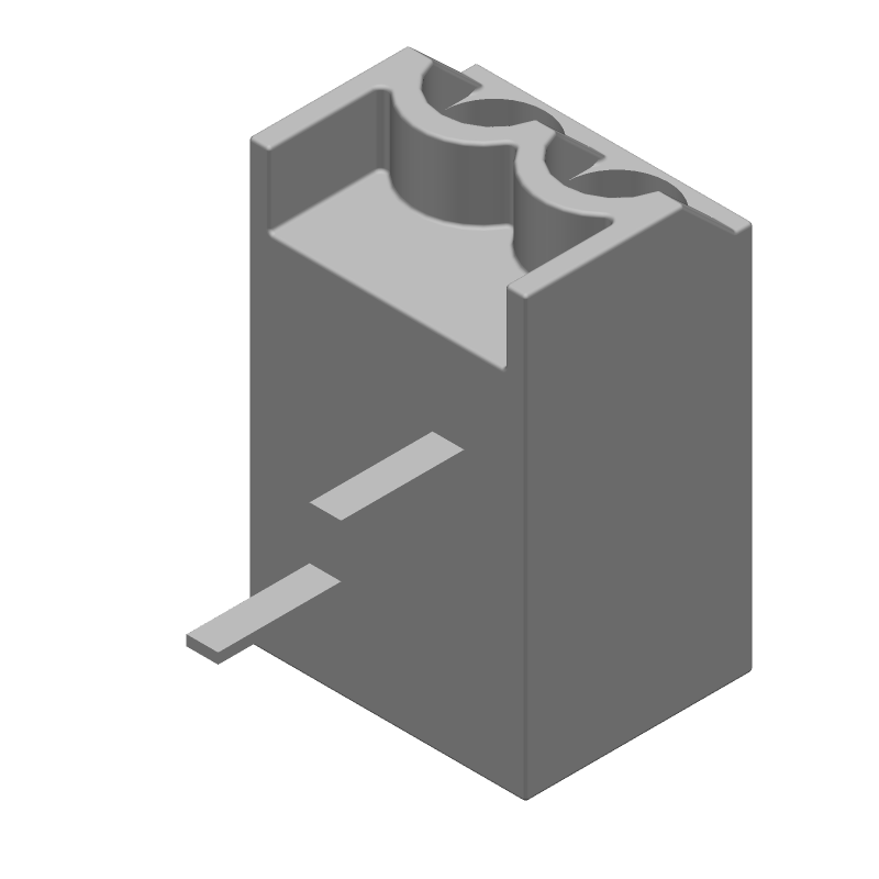 Conn PC Terminal Block RCP 2 POS 3.5mm Solder ST Thru-Hole 6A/Contact Box/Carton