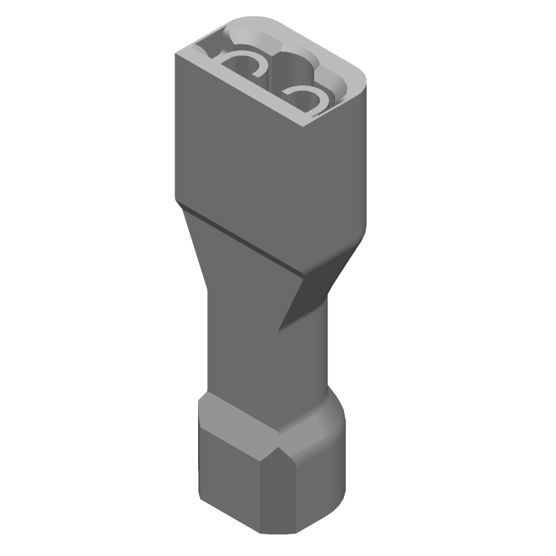 Fast Receptacle, 14-16 AWG, Brass, Tin Plated, 600V