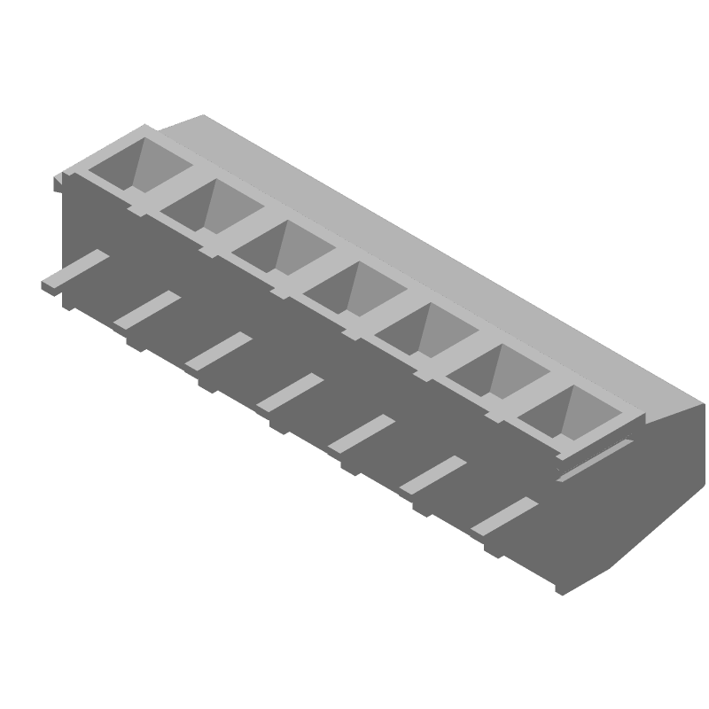 7 Pos 5mm Terminal Block, 13.5A, 300V, Thru-Hole
