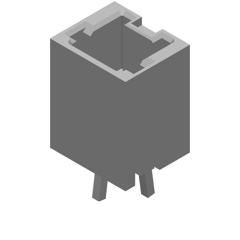 2P 1.5mm Pitch Male Header, 2A, 50V AC, Through Hole, Tin