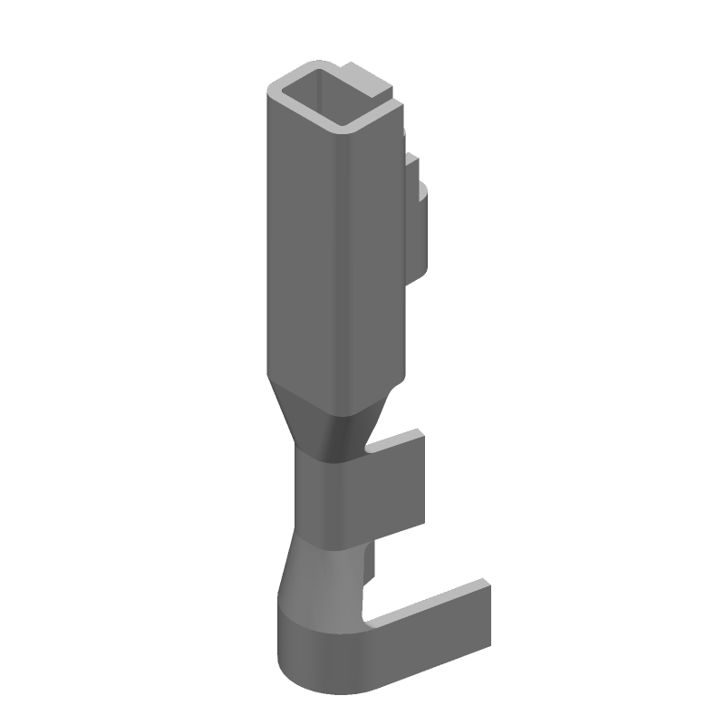 Power Contact, 12A, 600V, Crimp, Female, 22-26AWG, Tin