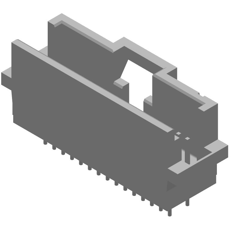 30 Pos 1.27mm Shrouded Header, Straight, Thru-Hole, 1A, 30V