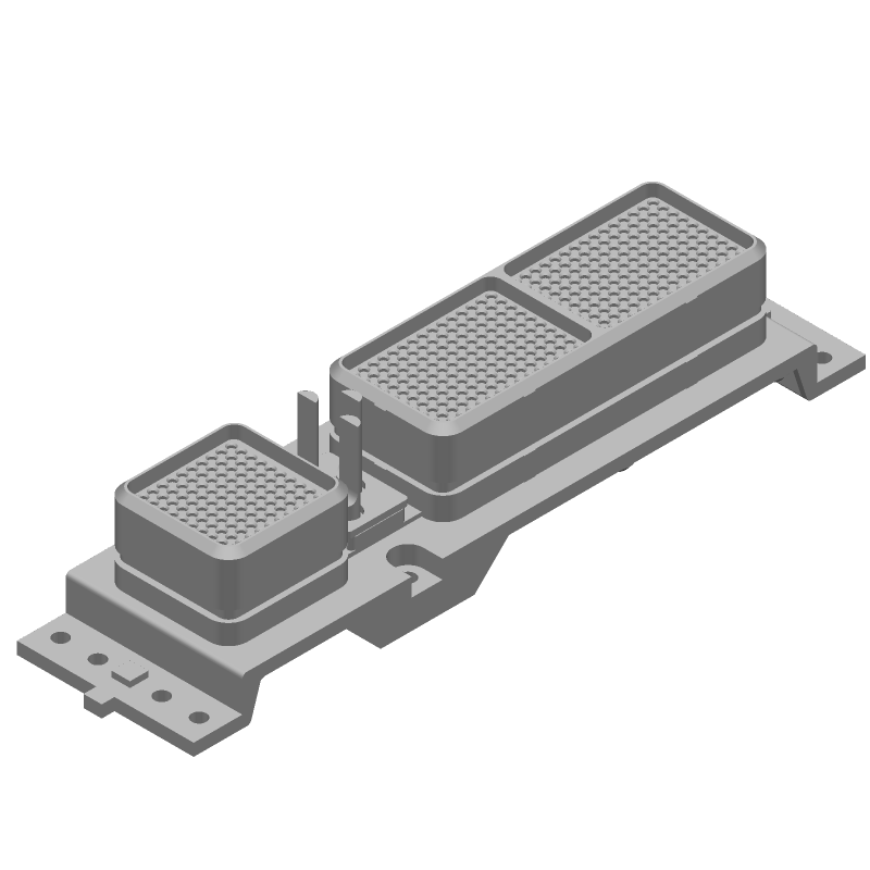 Conn Rectangular F 3Power/120Signal/5Cavity POS ST