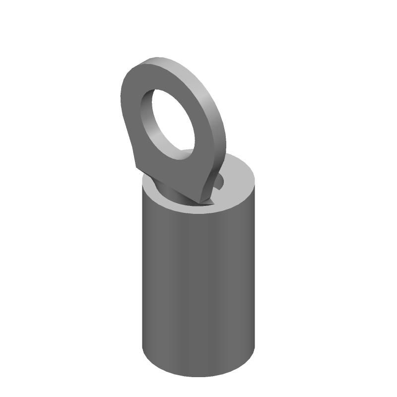 Insulated Crimp Terminal, 14-16 AWG, Blue, Copper/Tin, 600V