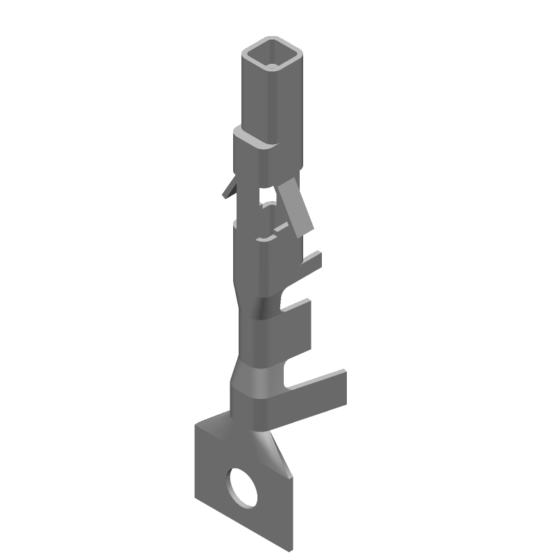 VAL-U-LOK Female Crimp Socket, 9A, 600V, Brass/Tin, 26-22 AWG
