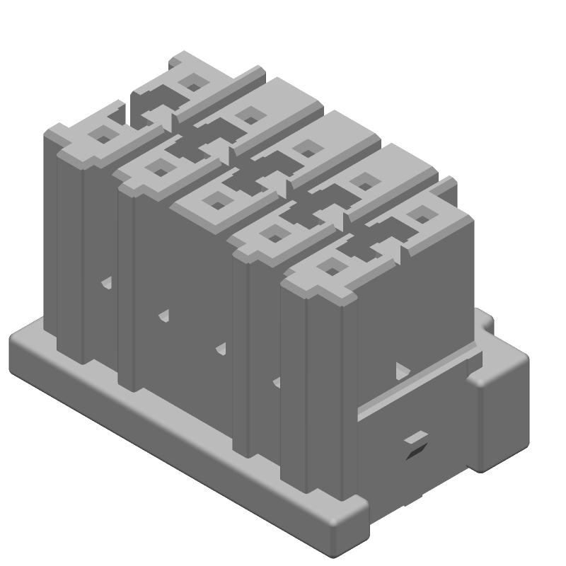 10 Pos Wire Housing, 4A, 250V, Crimp, Natural