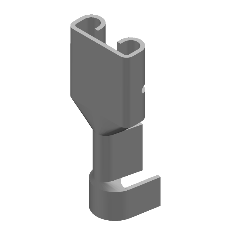 Brass Female Quick Disconnect Terminal 14-18AWG Tin