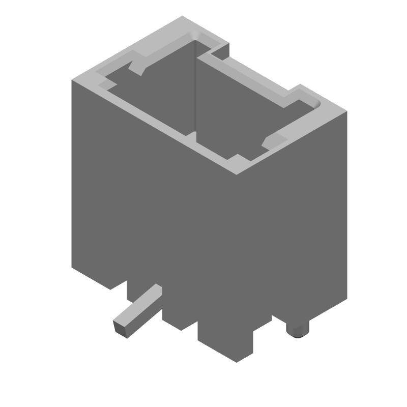 3 Pos 1.5mm Pitch Shrouded Header, Male, SMD, Straight