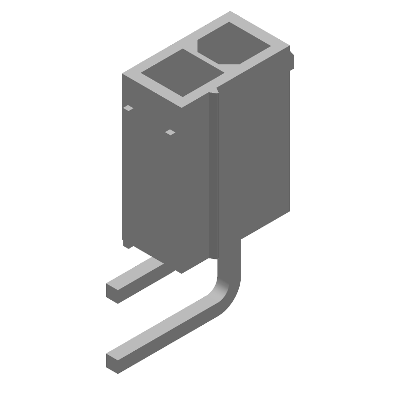 2 Pos 9A 600V RA Header, Wire-to-Board, Through Hole, Tin