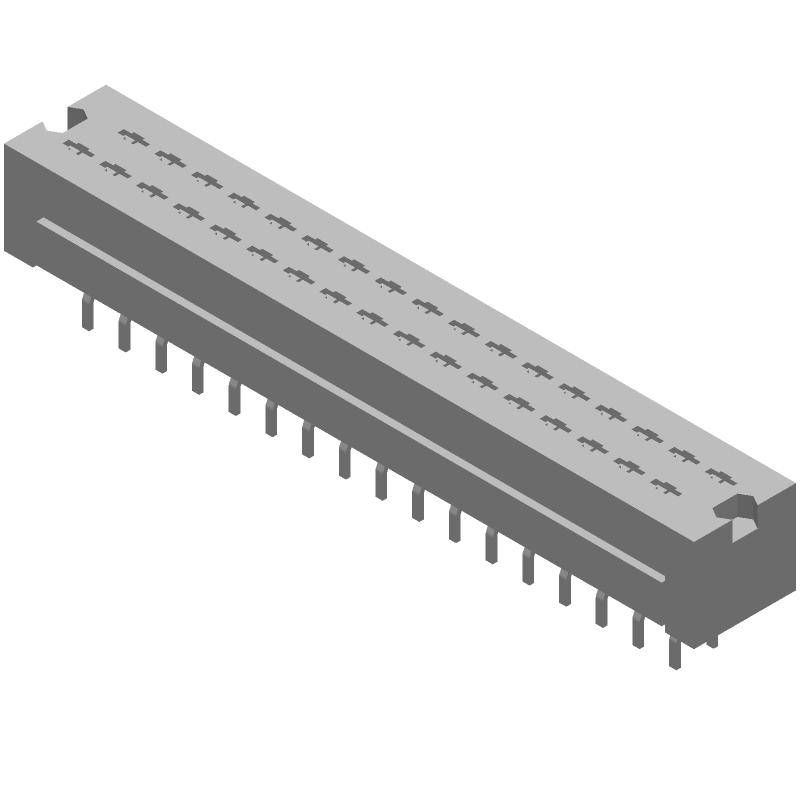 34 Pos 2.54mm Shrouded Header, Vertical, Thru-Hole, 1A