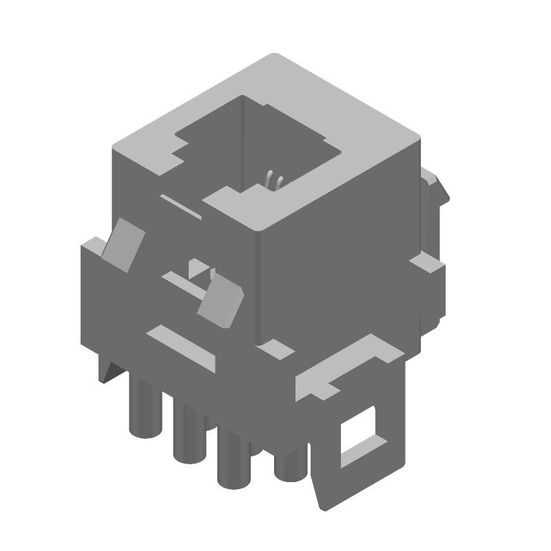 6 Pos 1 Port Cat 3 ST Female Connector, Gold Bronze, Panel Mount
