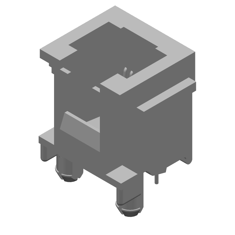 6P6C RJ45 Connector, Female, Solder, Straight, 1.5A, 150V