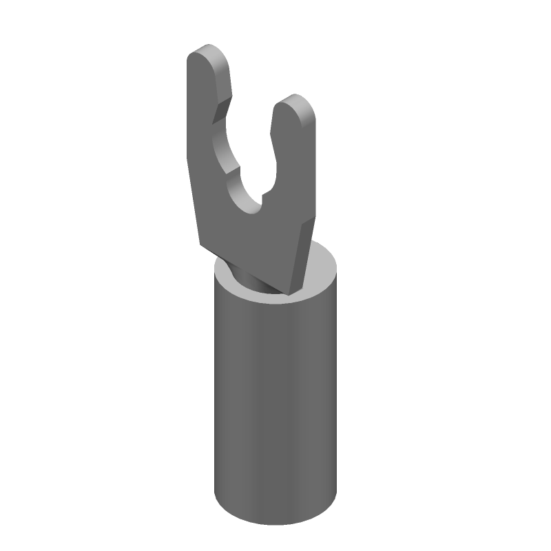 Crimp Terminal, Insulated, 16-22AWG, 600V, Tin Plated Bronze