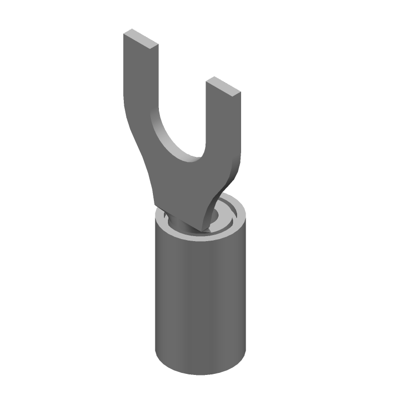 PIDG Crimp Terminal, 14-16 AWG, Female, 300V, Tin Plated Copper