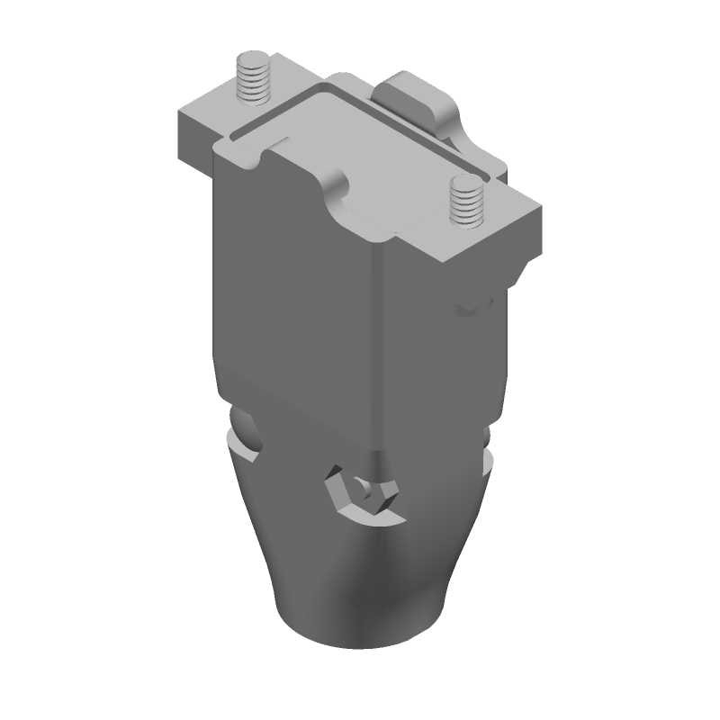 Backshell/Cable Clamp 180° 1 Shell Size Nickel Over Copper Zinc Alloy