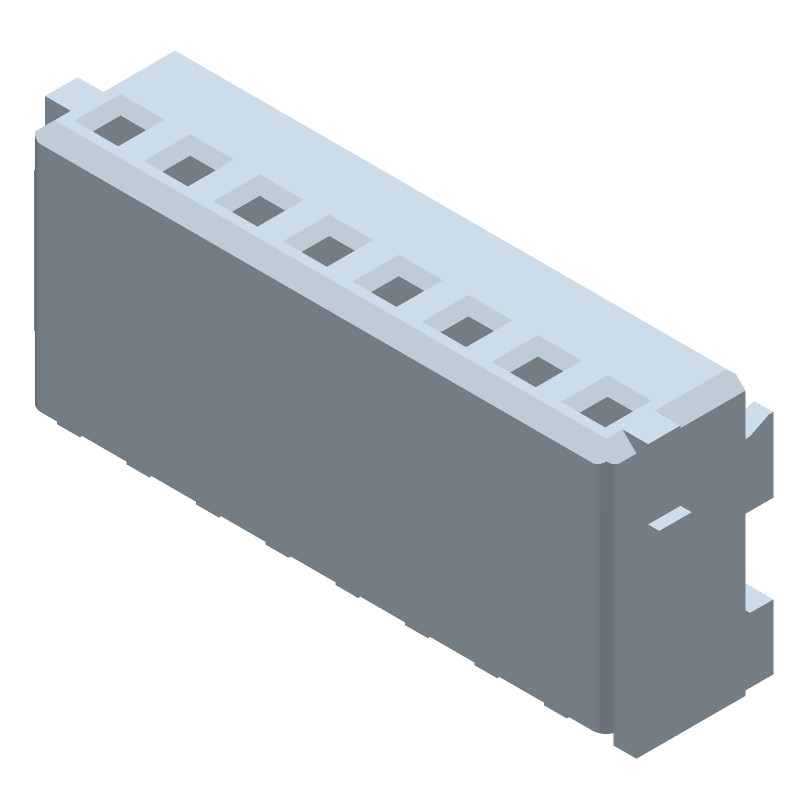 8 Pos 1.5mm Crimp Wire Housing, Female Socket, 2A, 50V