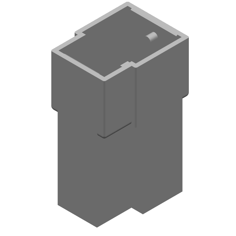 3P Nylon Power Connector, 28A, Female, Crimp, Free Hanging