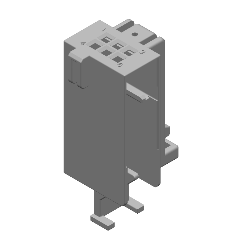 Connector Accessories Shield Straight Black Automotive Carton