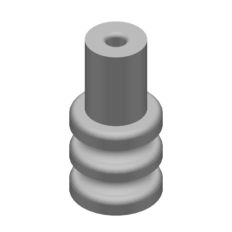 Connector Accessories Wire Seal Straight Silicone Red Automotive Loose