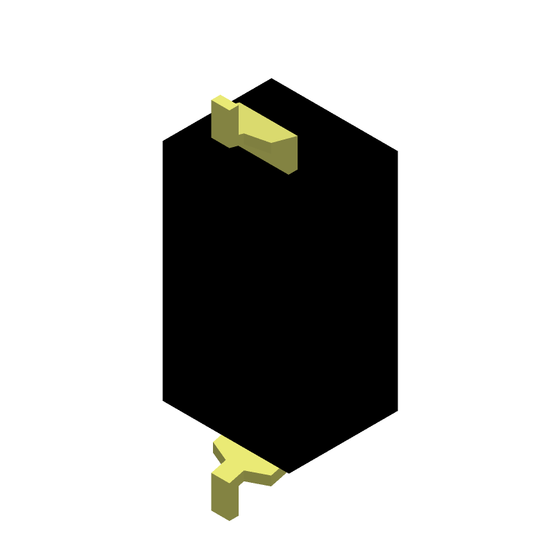 A6S-1104-H footprint, schematic symbol and 3D model by OMRON Electronics