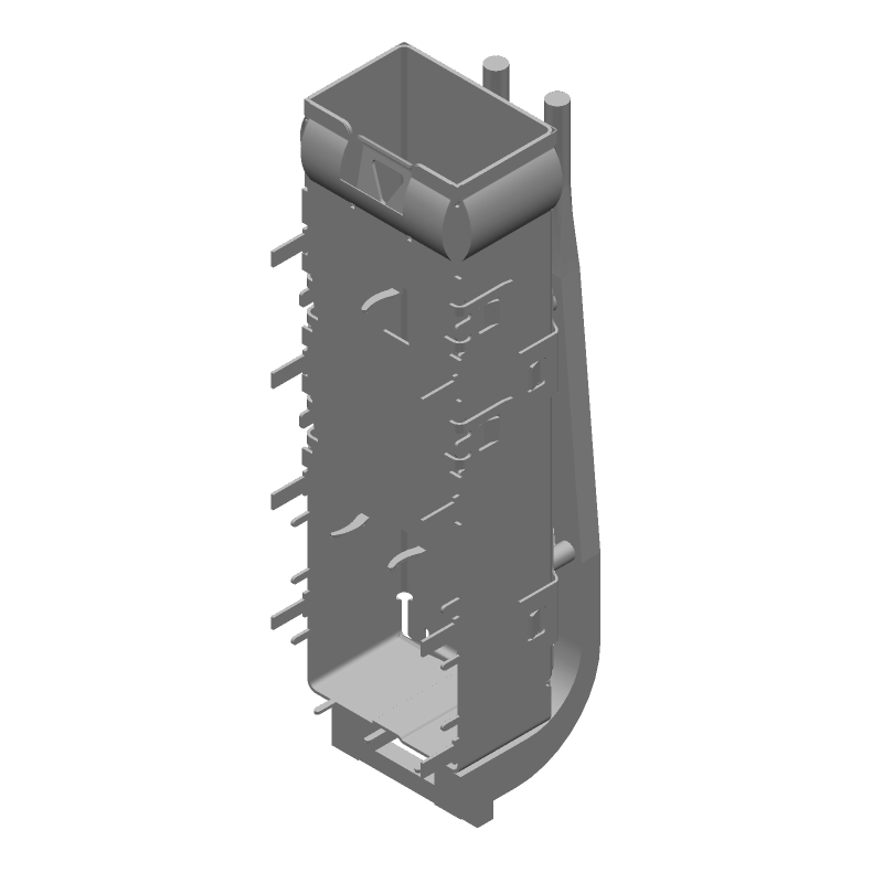 Connector Accessories SFP+ Cage Right Angle Silver Nickel Box/Tray