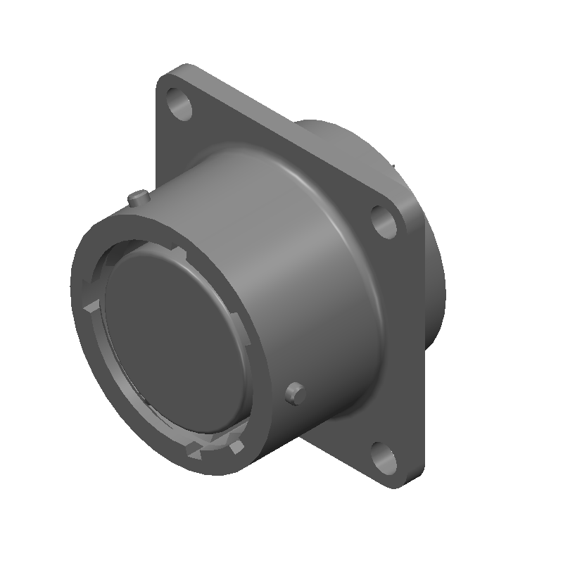 26 Pos Circular Connector, Female, Solder, Panel Mount, 5A, 250V
