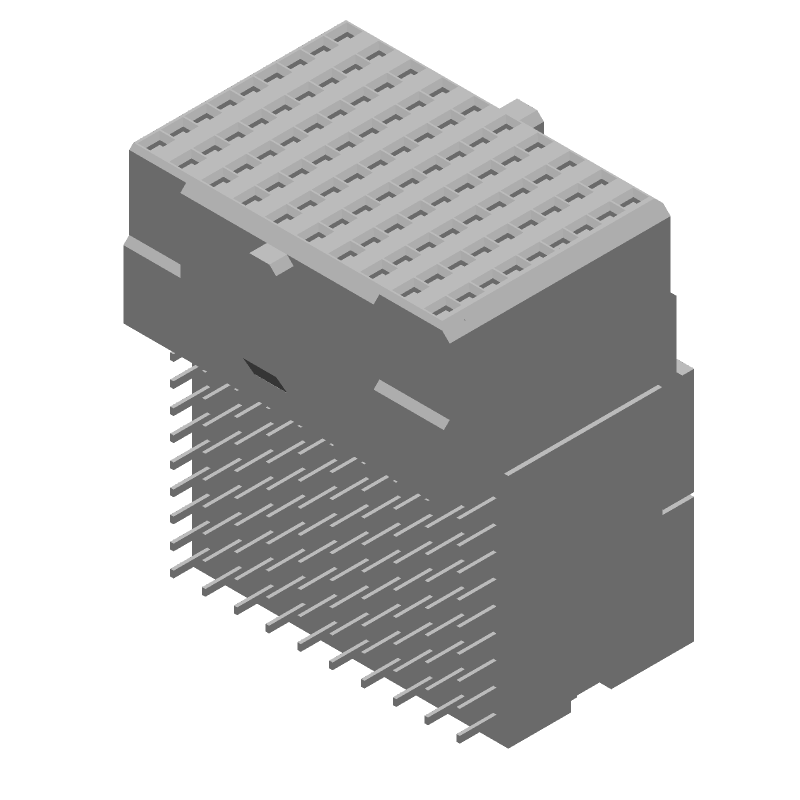 Board-to-Board Receptacle, 90 Pos, 10Gbps, 3 Diff Pairs, Press-Fit