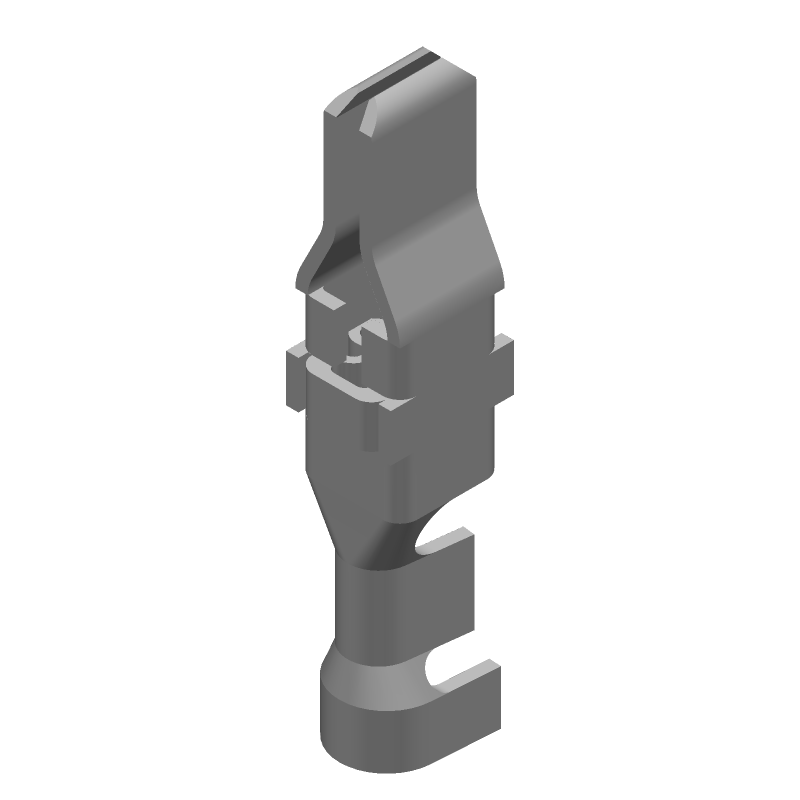 35A Male Power Contact, Gold Plated Copper, Crimp, 12-16AWG