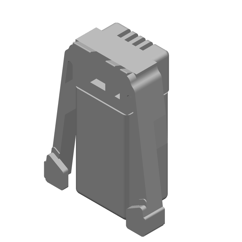 4 Pos Shielded Modular Ethernet Plug, Signal, 1.5A, Gold