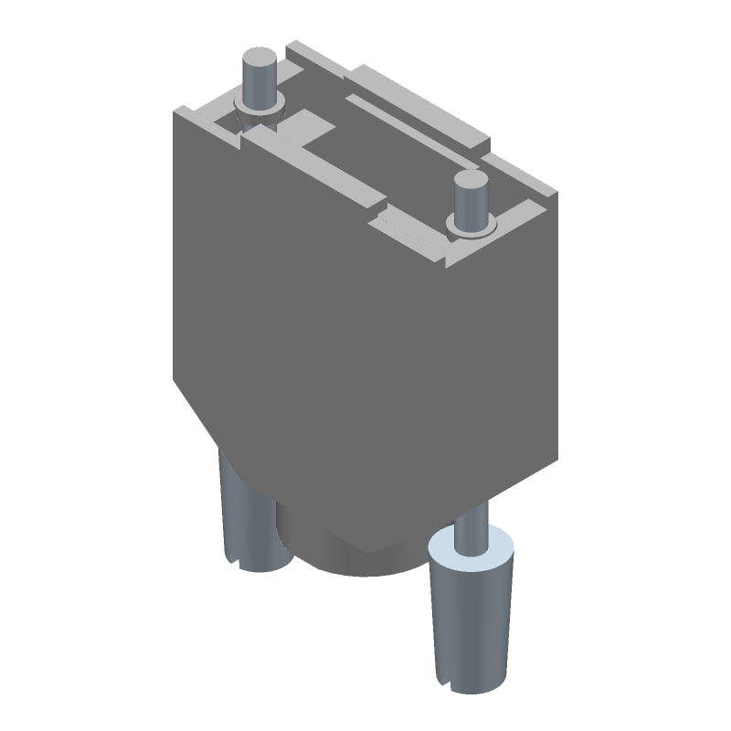 Backshell Kit 180° 1 Shell Size Nickel Zinc