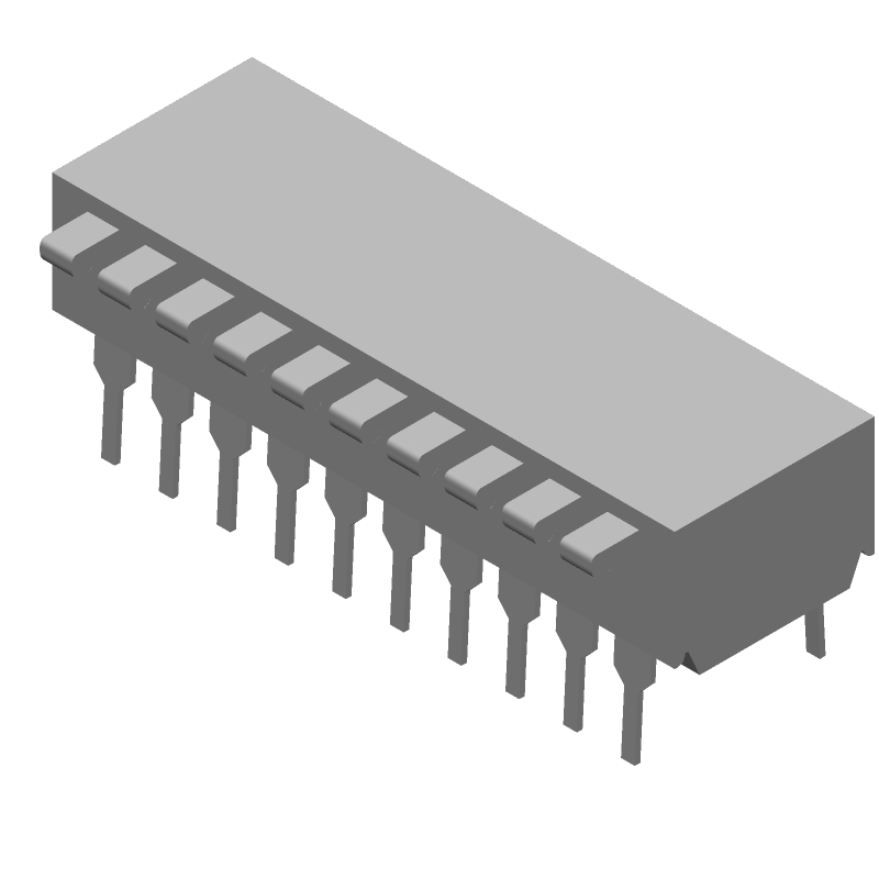 DIP Switch, Rotary/Slide, 10 Pos, 1A, 24VDC, Through Hole, Piano Actuator