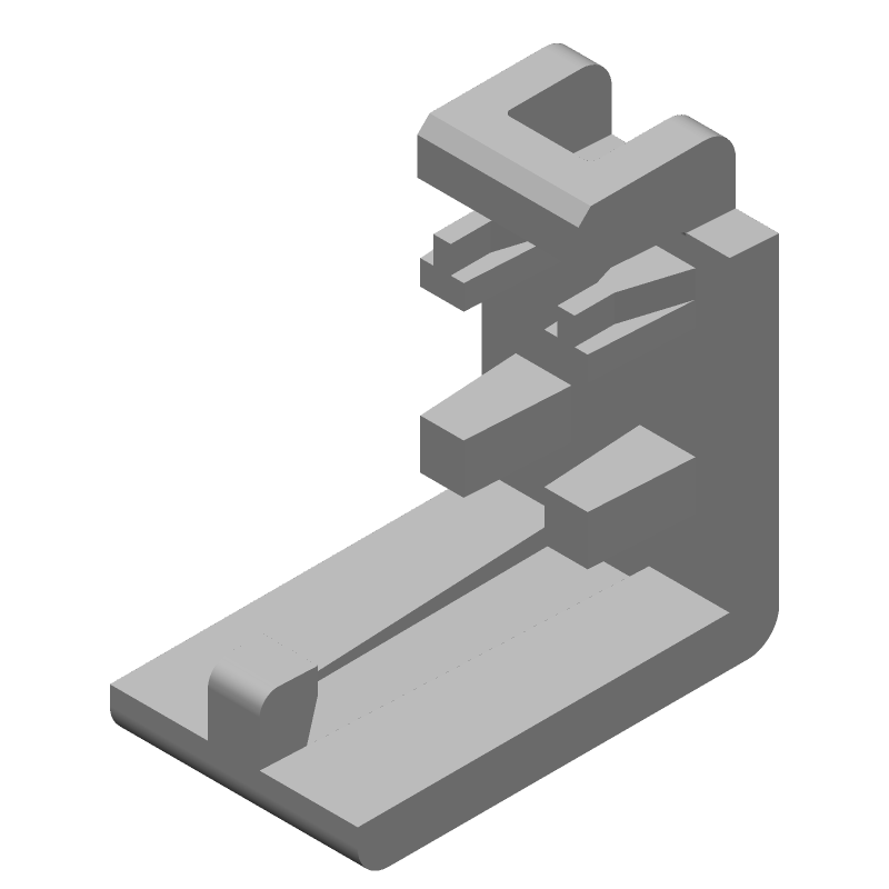 Nylon Strain Relief Cover, 2 Pos, 2.54mm Pitch, UL94 V-2