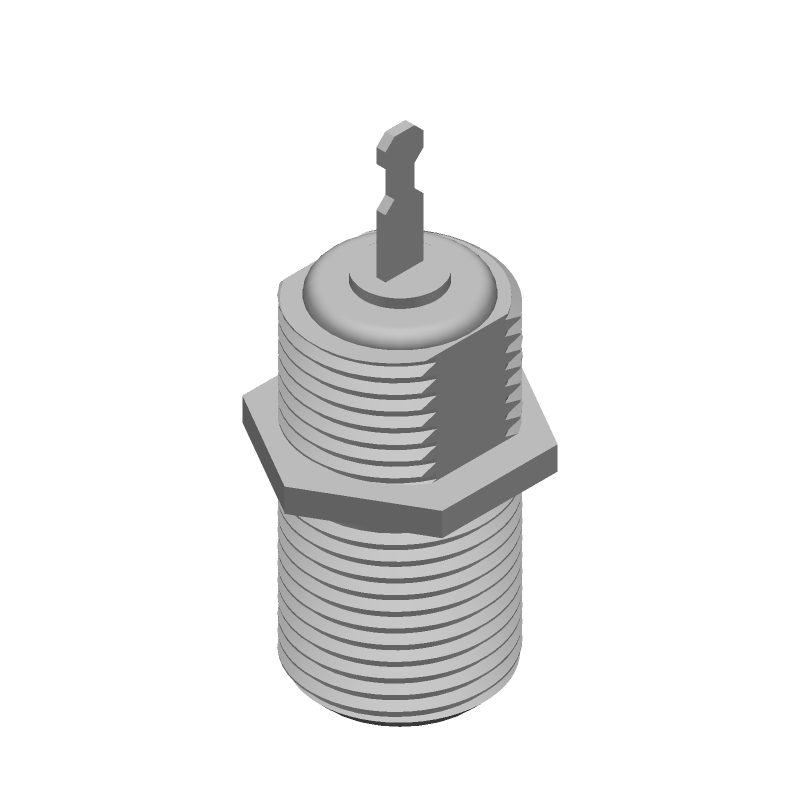 RF Connector F-Type Bulkhead 75 Ohm Female Straight Solder
