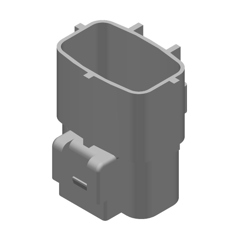 10 Pos Wire Housing, Crimp, Signal, PBT, 4.8mm Pitch, Receptacle