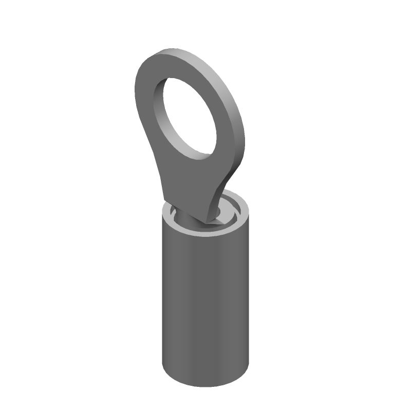 PIDG Insulated Crimp Terminal, 16-22AWG, Copper, Tin/Lead Plated