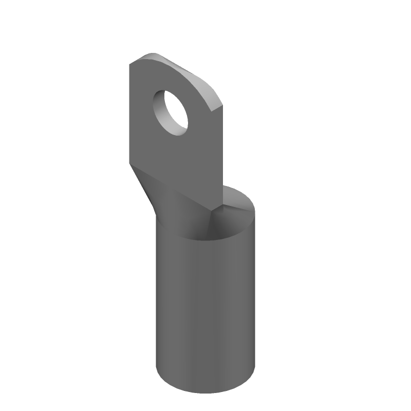 Ring Terminal, Copper, Tin Plated, Non-Insulated, Female