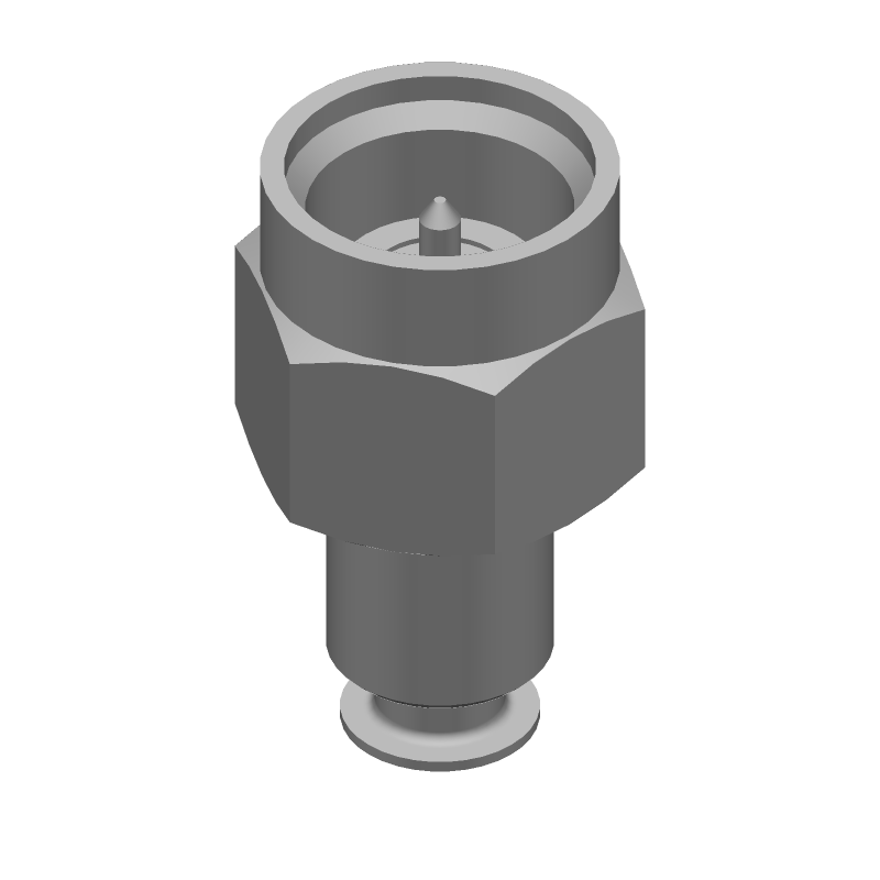SMA Plug, Male, Crimp, 18GHz, 50R, Gold Contact