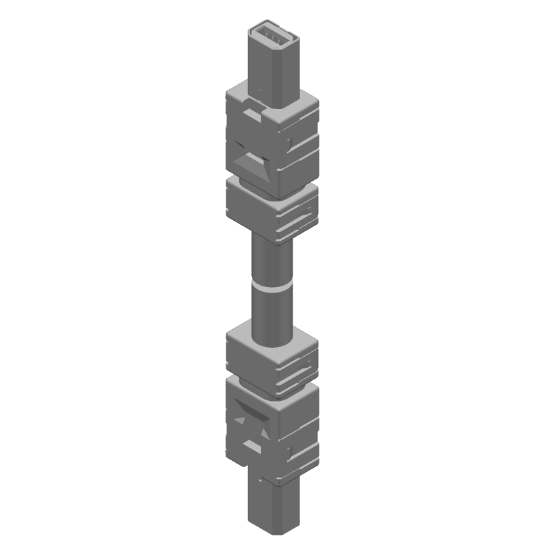 Mini IO Type II Cable, PUR Insulated, 3m, 70°C Max