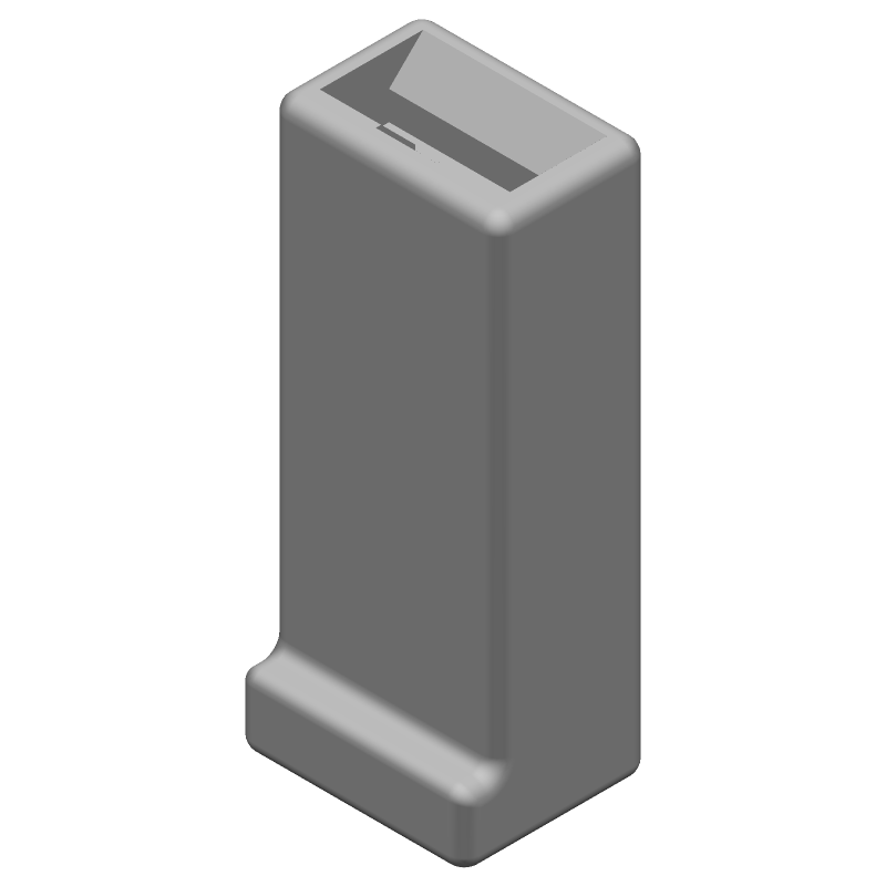 1 Pos Nylon Receptacle, Straight, Quick Connect